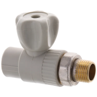 Кран радиаторный прямой Europroduct EP.0124 - 20x1/2M" (латунный шар) (EP4049)