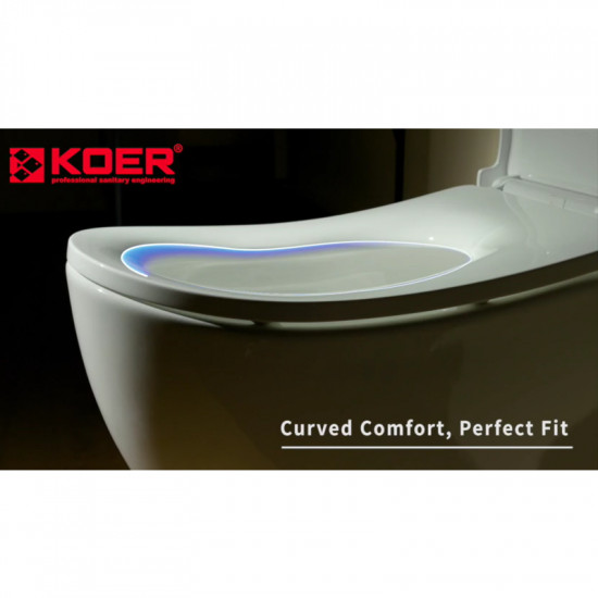 Унітаз-компакт ергономічний Koer TT-0202-T3 670x390x860mm система змиву TORNADO 3.0 (KR5614)