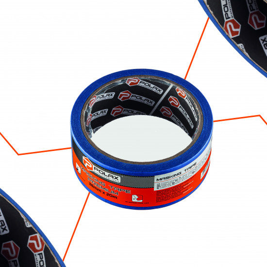 Малярна клейка стрічка Polax Premium 38 мм х 20 м (101-026)