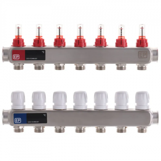Коллекторный блок с расходомерами Europroduct EP.S1110-07 1 "x7 (EP4983)