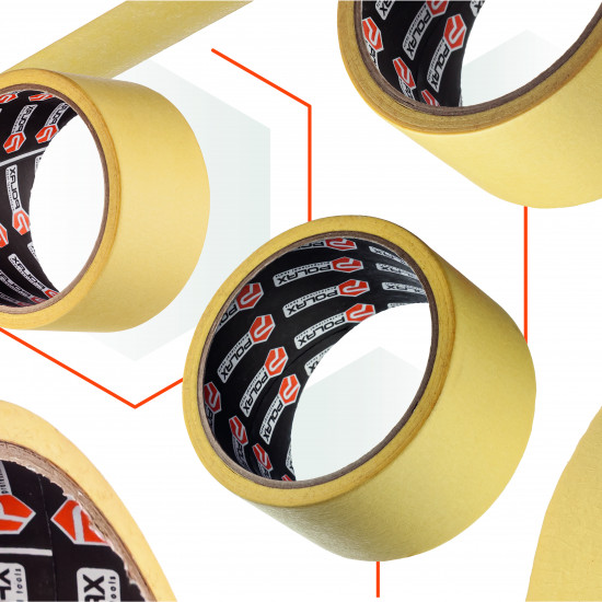 Малярна клейка стрічка Polax Стандарт 48 мм х 20 м (101-017)