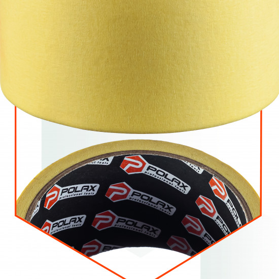 Малярна клейка стрічка Polax Стандарт 48 мм х 20 м (101-017)