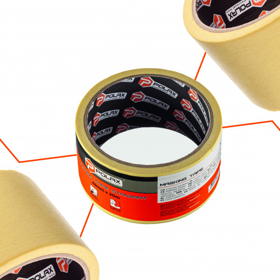 Малярна клейка стрічка Polax Стандарт 48 мм х 20 м (101-017)