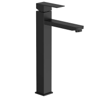 Смеситель для раковины Zerix KUB-001-High Black из нержавеющей стали SUS304 (ZX4846)