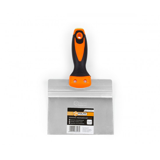 Шпатель із нержавіючим покриттям Polax 150 х 80 мм, двокомпонентна ручка PROFI (111-072)