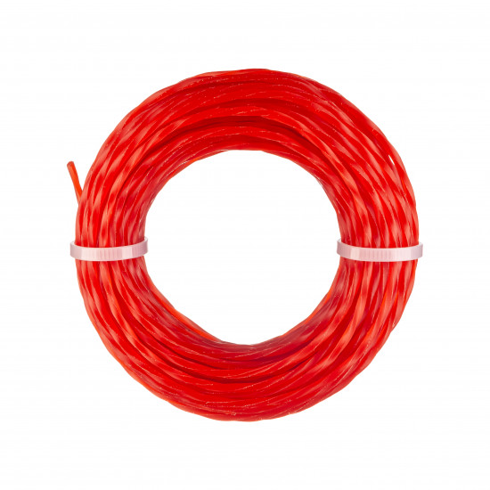 Жилка для тримера "Кручений квадрат" 2,4 мм Polax 15 м (70-067)