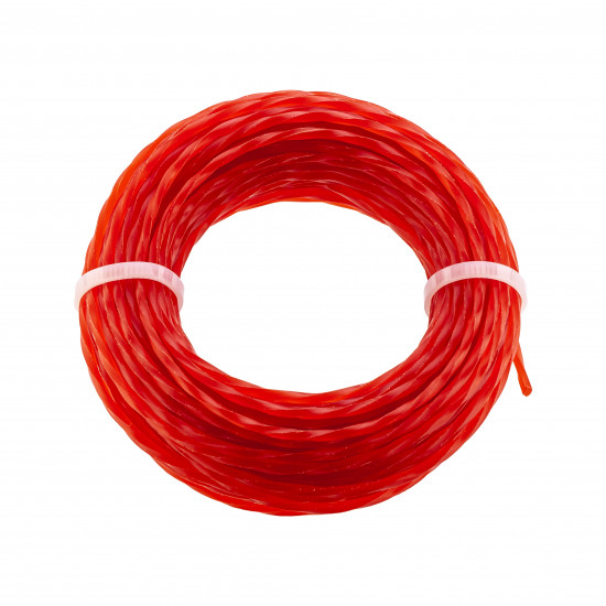 Жилка для тримера "Кручений квадрат" 2,4 мм Polax 15 м (70-067)