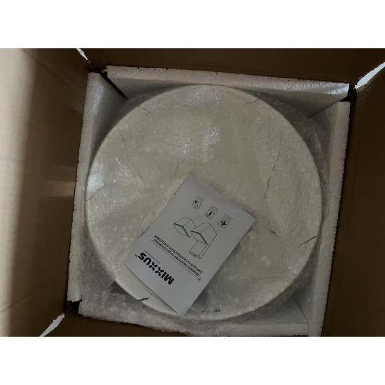 Раковина накладная Mixxus Premium WAVE-0102 MARBLE 370х370х130mm (MP6528)