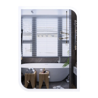 Зеркало Mixxus Premium BEVEL MA02-90x65-REVERSE (LED Touch, Anti-fog, диммер (3-6,5kK)) (MP6641)