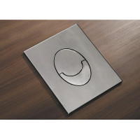 Панель смыва пластиковая Koer KT-0606-01 157x198x3mm, кнопка закругленная (KR5342)