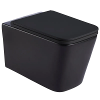 Унітаз підвісний Mixxus Premium Quadro-0302-R Black 530x360x365mm, система змиву RIMLESS (MP6455)