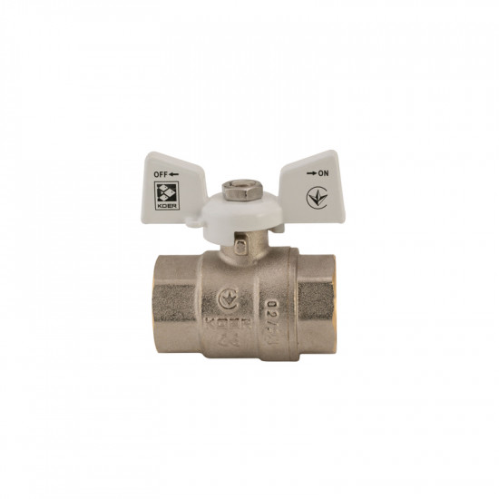 Кран шаровый Koer 3/4" ГГМ (KR.217.W) белый (KR0179)