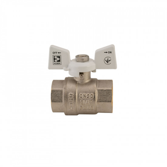 Кран шаровый Koer 3/4" ГГМ (KR.217.W) белый (KR0179)