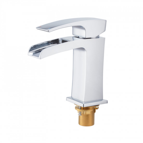 Змішувач для умивальника Koer KB-14007-01 водоспад (Колір хром) (KR3446)