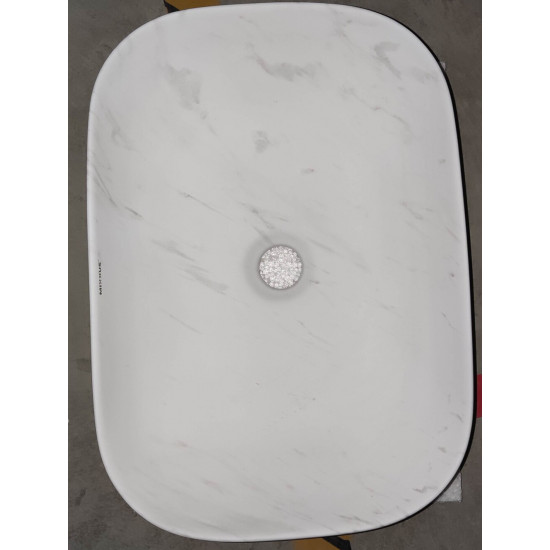 Раковина накладная Mixxus Premium DIVERSE-0112 MARBLE 455х325х135mm (MP6543)