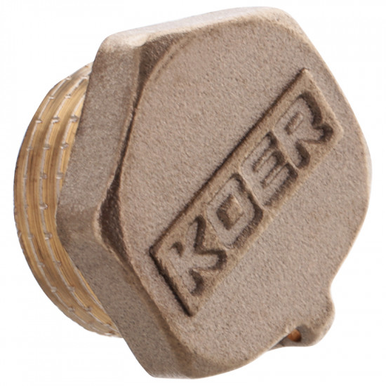 Заглушка Koer KF.P06M.WN - 1/2'' Н (без нікелю) (KR3023)