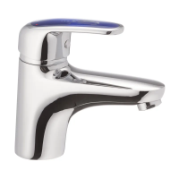 Кран для раковини Haiba Magic 001 з синей ручкой (HB0662)
