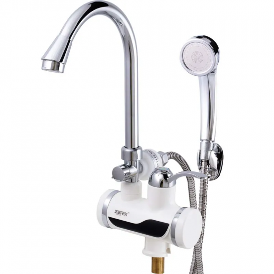 Проточний водонагрівач Zerix ELW08-EP (з індик. темп. І УЗО) (ZX2750)