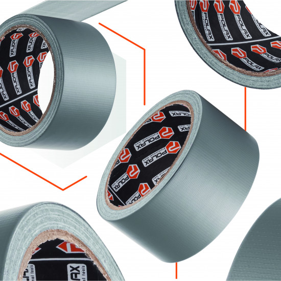 Скотч армированный Polax клеящая лента Profi серая 50 мм х 10 м (101-148)