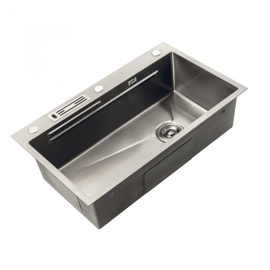 Мойка Mixxus Premium MH7545-SET-05 NANO-SILVER (3.0/0.8) комплект (нержавейка) (MX9634)