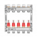 Колектор з витратоміром та термостатичними клапанами Roho R804-05M - 1"х 5 вих. (RO1030)