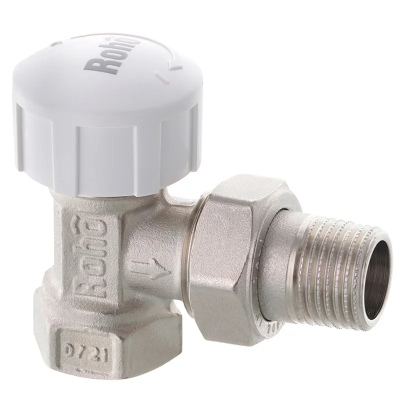 Кран радіаторний термостатичний Roho R5150-050 - 1/2" (М30х1,5) (кутовий) (RO0122) Кран радіаторний термостатичний Roho R5150-050 - 1/2" (М30х1,5) (кутовий) (RO0122)