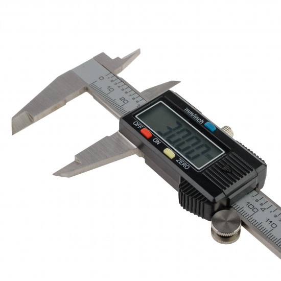 Штангенциркуль цифровий нержавіюча сталь Polax 150 мм/точність 0,02 мм (38-066)