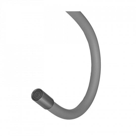 Змішувач для кухні MIXXUS SEO-011 GRAPHITE REFL.GRAY з силіконовим виливом з нерж.сталі SUS304, кол