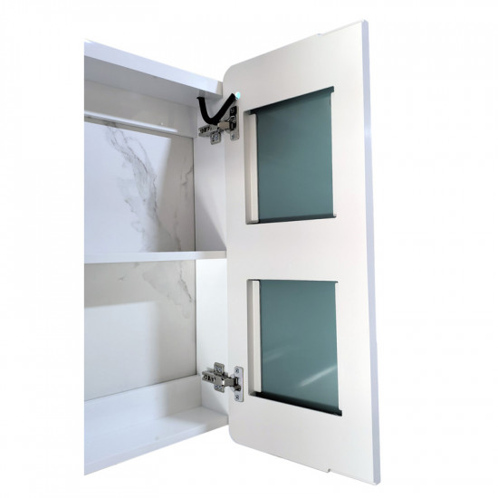 Дзеркальна шафка Mixxus Premium Olivary CM01-60x70x13 з LED Touch, димером, регулятором яскравості (MI8294)