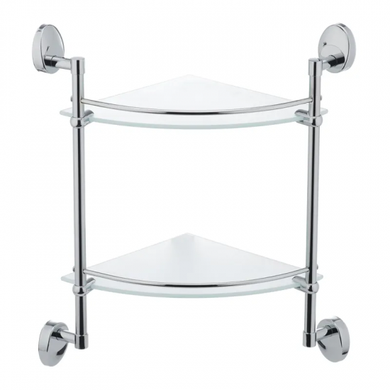 Полиця у ванну кутова скляна Zerix LR3307-2 (LL1436)