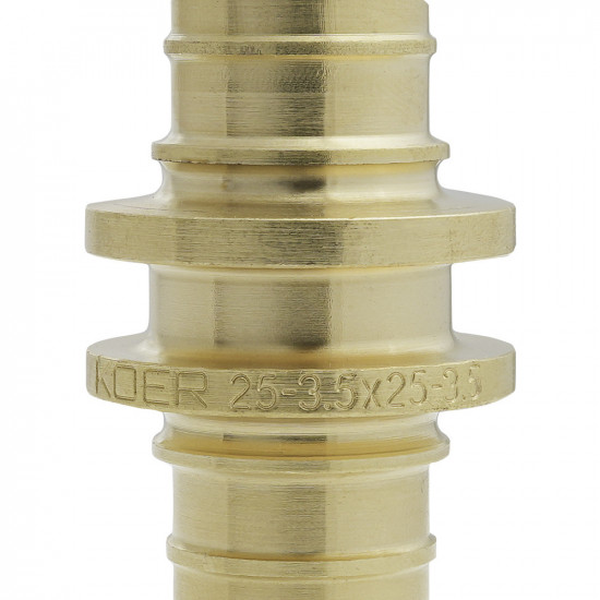 Муфта соединительная равнопроходная Koer KA.С25 - 25(3.5mm) x 25(3.5mm) (KR4857)