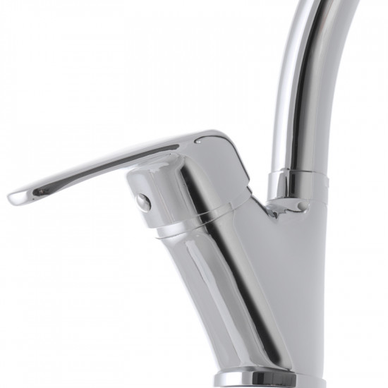 Змішувач для кухні Haiba Magic 777 з чорною ручкою (HB0660) Змішувач для кухні Haiba Magic 777 з чорною ручкою (HB0660)