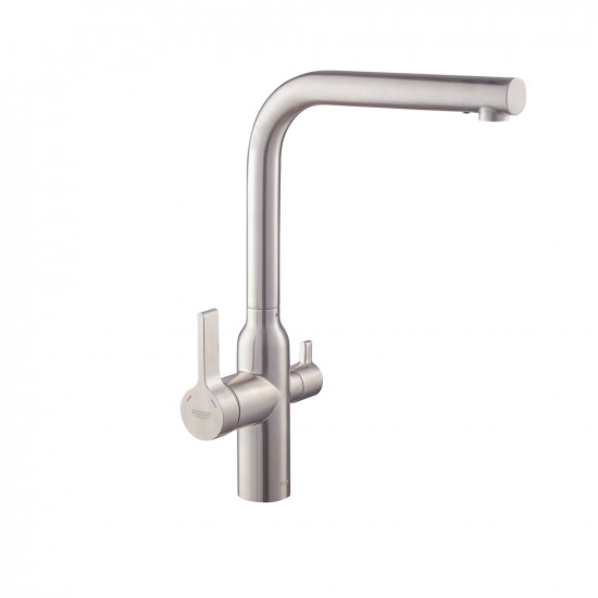 Змішувач для кухні з виходом для питної води Koer KI-72020-02 (з нерж. сталі) (KR4797)