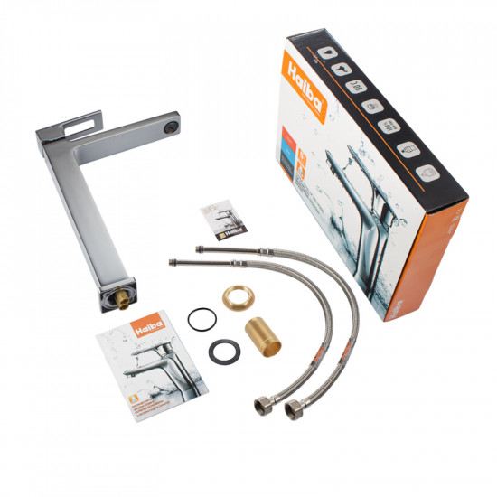 Змішувач для умивальника Haiba Kant 001 HIGH (HB9601)