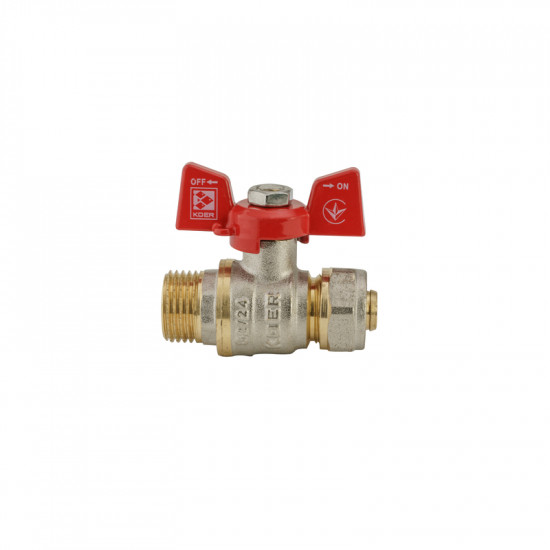 Кран кульовий Koer Wing 16x1/2M (KR.351) (LL1656)