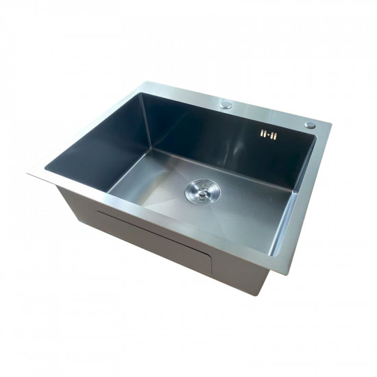 Мойка Mixxus MH6050 Micro Decor Black (3.0/0.8) из нерж. стали (цвет черный) (MI8223)