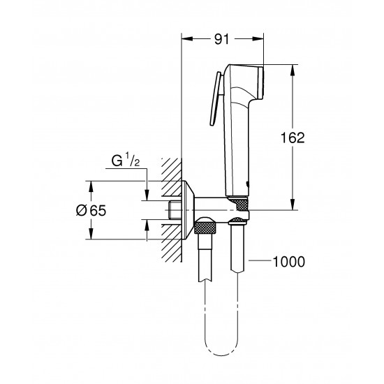 Гігієнічний душовий набір Grohe Tempesta-F Trigger Spray (26358000)