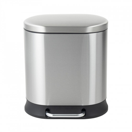 Відро для сміття з плавним закриттям овальне Mixxus Premium Strong-TC0105 SS Color 5л колір наржаві