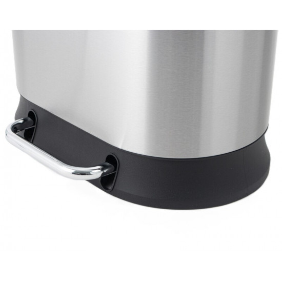 Відро для сміття з плавним закриттям овальне Mixxus Premium Strong-TC0105 SS Color 5л колір наржаві