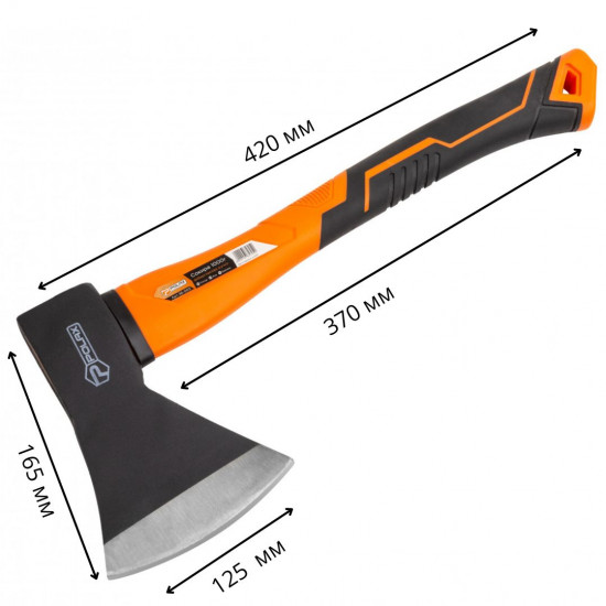 Сокира Polax універсальна, фібергласова ручка 1000 г (36-003)