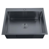 Мийка Zerix ZH5843-215 Nano-Black (3.0/0.8) з нержавіючої сталі (MX1584)