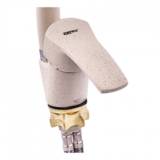 Змішувач для кухні Zerix YUB 279 Beige (ZX4787)