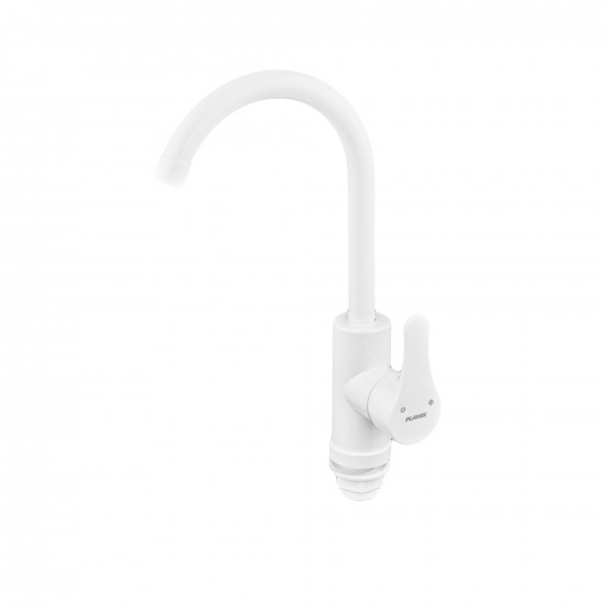 Змішувач для кухні Plamix Diego-011 White (без підведення) (PM0657)