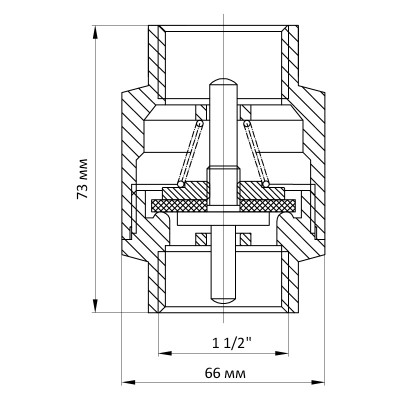 Клапан зворотний NEW 1-1/2" (Koer KR.172) (KR2803)