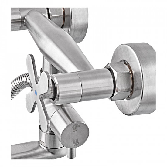 Змішувач для ванни Zerix GTA-006 з нерж. сталі SUS304 (ZX5562)