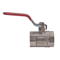 Кран кульовий ГГВ, ручка "важіль" червона Waterpro WP602-25FFL - 1" FFL (WP0137)