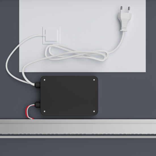 Зеркало Mixxus Premium CUBIC MR14-80x60-REVERSE (LED Touch, Anti-fog, диммер) (MP6648)