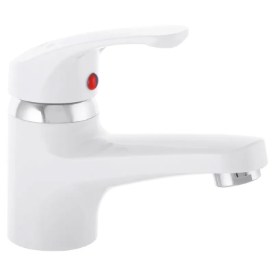 Змішувач для умивальника Plamix Afina-001 White (без підведення) (PM0684)