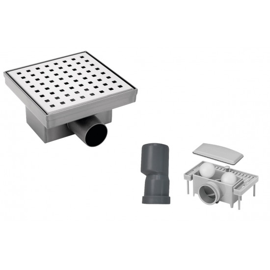 Душовий трап Koer FD02-S150 з нержавіючої сталі SUS304 150x150мм (AC0683)