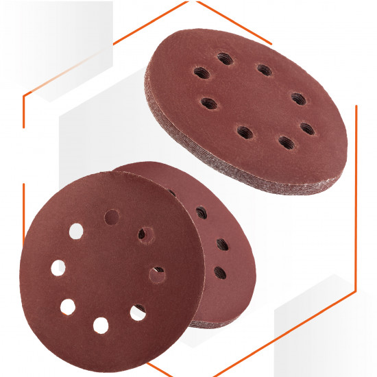 Шліфувальний круг Polax на липучці самозачіпній 125 мм, К600, з отворами (54-224)